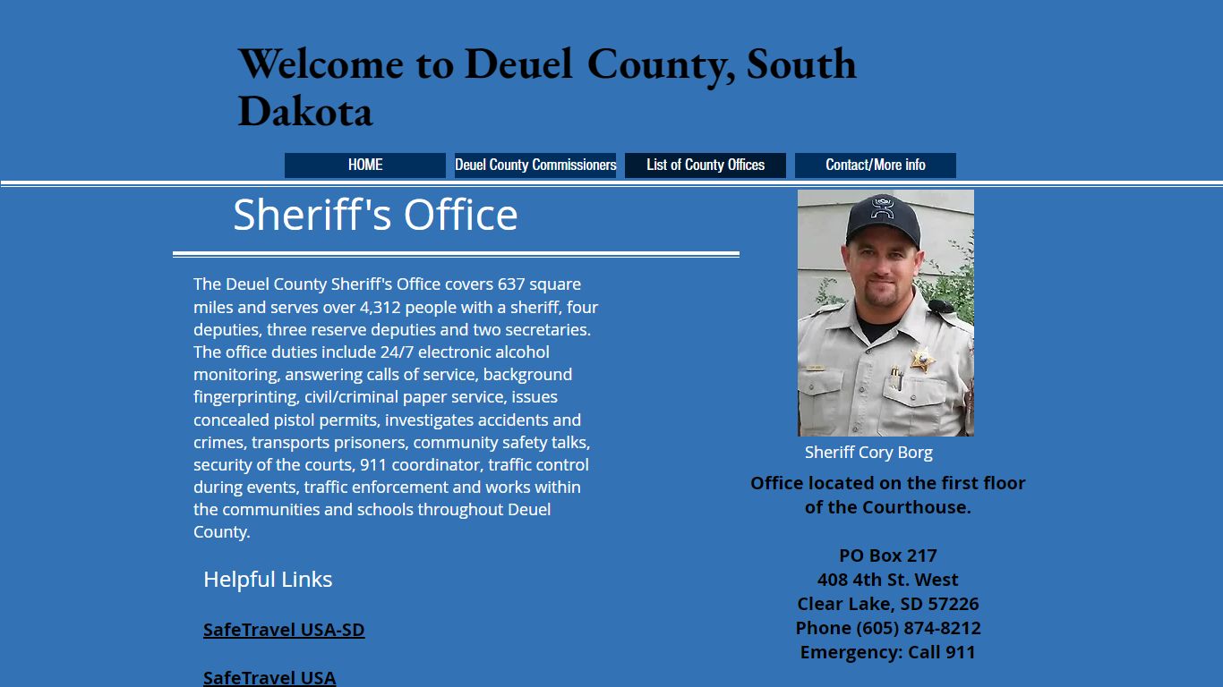 Sheriff's Office - deuelcountysd