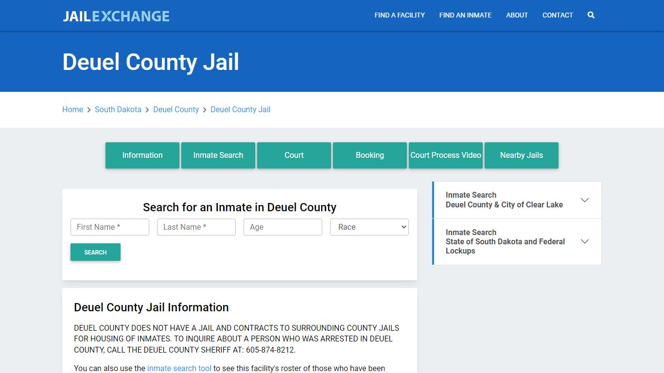 Deuel County Jail & Sheriff Roster Lookup, SD, Inmate Search